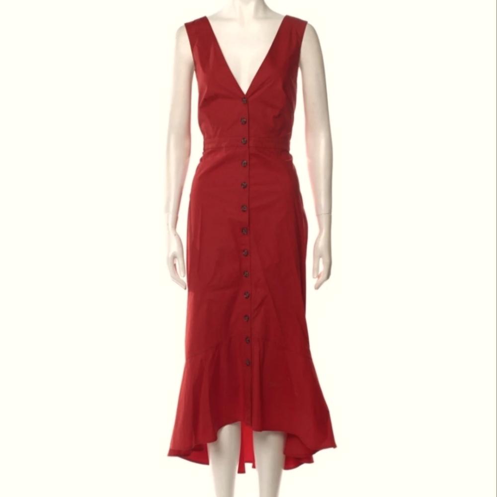 Ann Taylor Rust Color Sleeveless Summer Dress